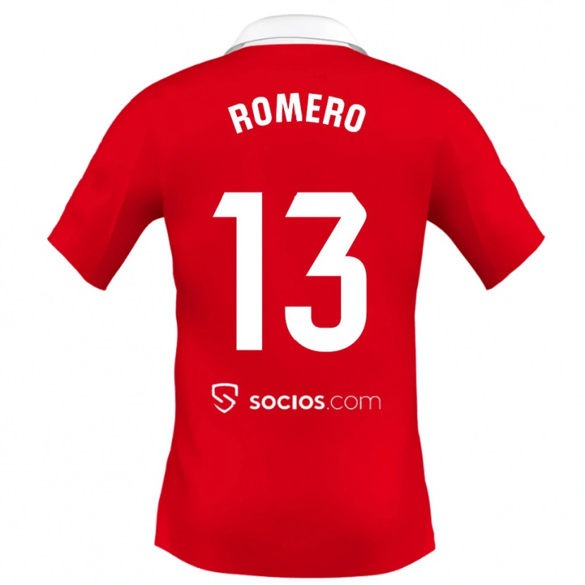 Danxen Kinder Rafael Romero #13 Rot Weiß Grau Auswärtstrikot Trikot 2025/26 T-Shirt Österreich