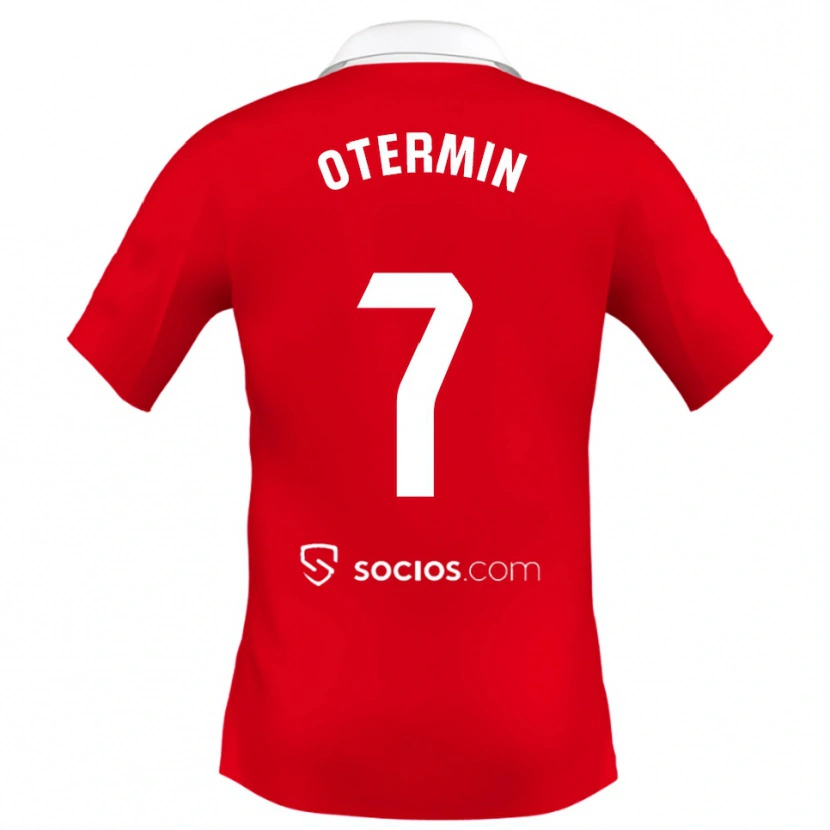 Danxen Kinder Rosa María Otermín Abella #7 Rot Weiß Grau Auswärtstrikot Trikot 2025/26 T-Shirt Österreich
