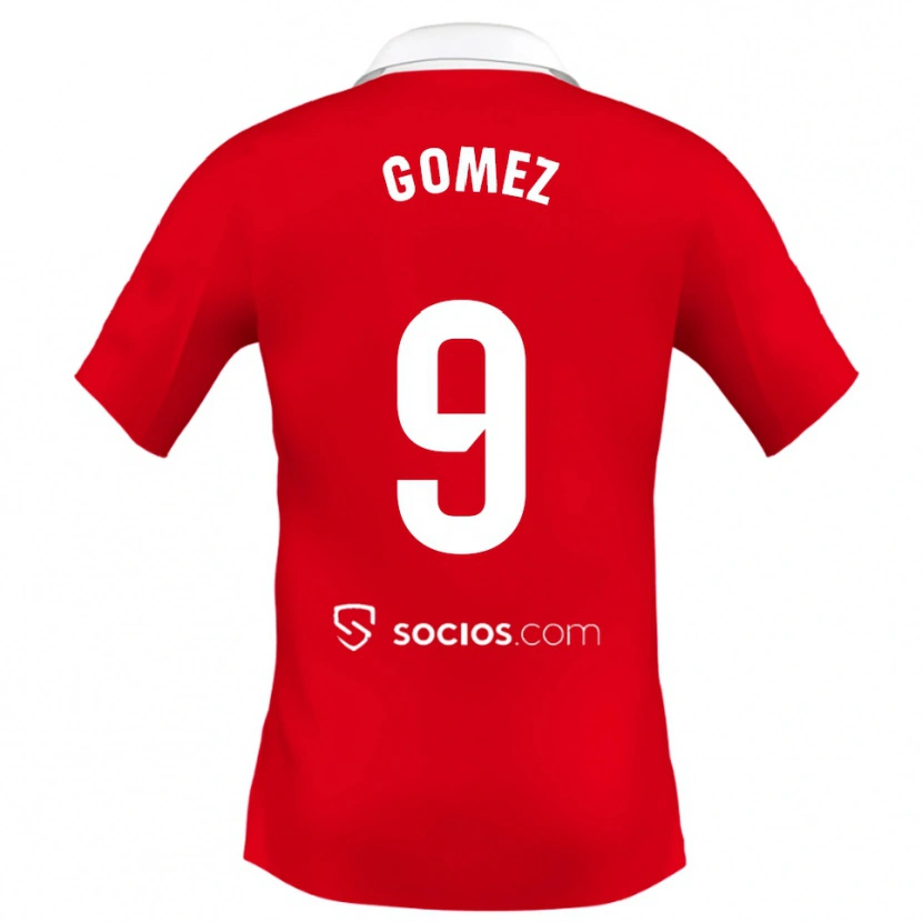 Danxen Kinder Raúl Gómez #9 Rot Weiß Grau Auswärtstrikot Trikot 2025/26 T-Shirt Österreich