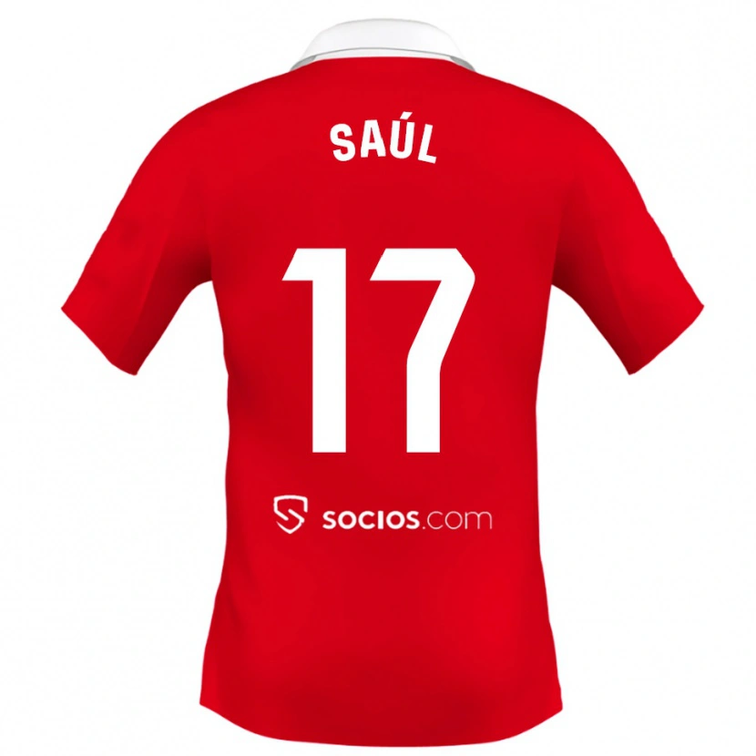 Danxen Kinder Saul Niguez #17 Rot Weiß Grau Auswärtstrikot Trikot 2025/26 T-Shirt Österreich