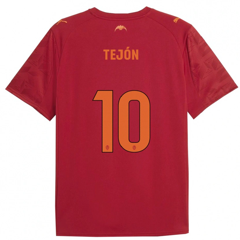 Danxen Kinder Martín Tejón #10 Rot Orange Auswärtstrikot Trikot 2025/26 T-Shirt Österreich