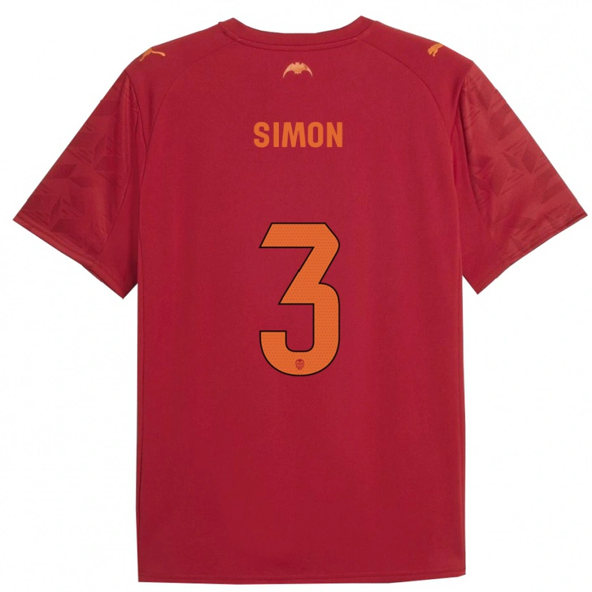 Danxen Kinder Bénédicte Simon #3 Rot Orange Auswärtstrikot Trikot 2025/26 T-Shirt Österreich