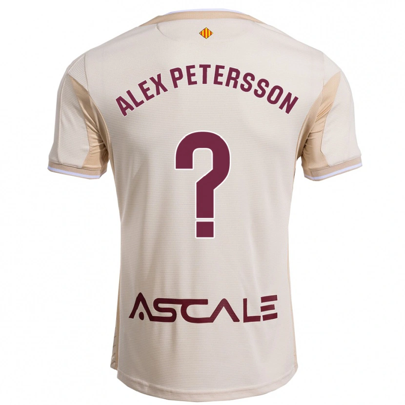 Danxen Kinder Max Alex Petersson #0 Cremeweiß Burgunderrot Auswärtstrikot Trikot 2025/26 T-Shirt Österreich