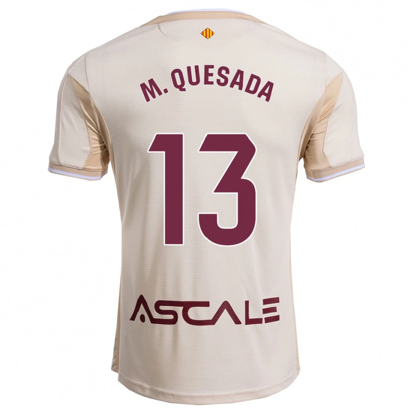 Danxen Kinder Montserrat Quesada Carrasco #13 Cremeweiß Burgunderrot Auswärtstrikot Trikot 2025/26 T-Shirt Österreich