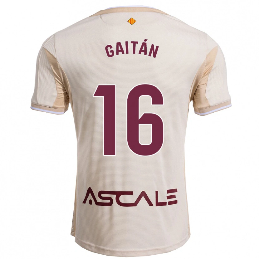 Danxen Kinder Joselillo Gaitán #16 Cremeweiß Burgunderrot Auswärtstrikot Trikot 2025/26 T-Shirt Österreich