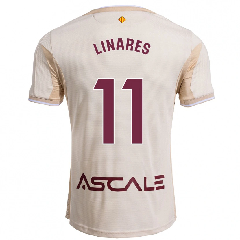 Danxen Kinder Mario Linares #11 Cremeweiß Burgunderrot Auswärtstrikot Trikot 2025/26 T-Shirt Österreich