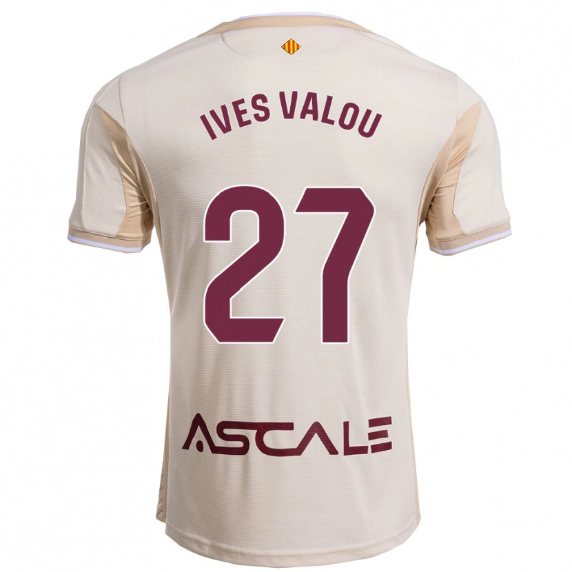 Danxen Kinder Jean Ives Valou #27 Cremeweiß Burgunderrot Auswärtstrikot Trikot 2025/26 T-Shirt Österreich