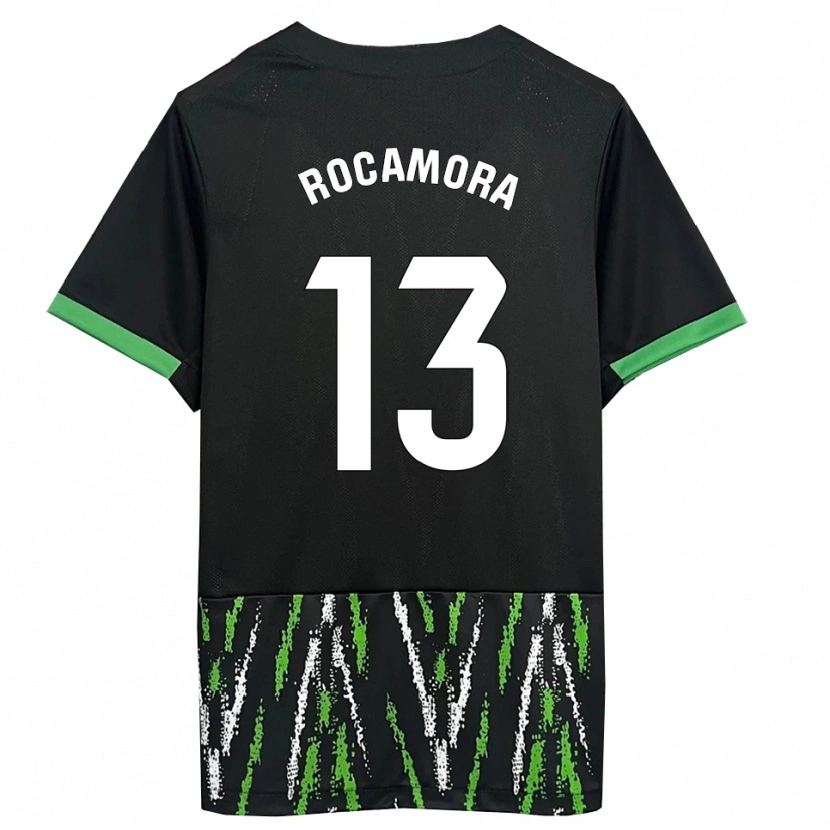 Danxen Kinder María Rocamora Díaz #13 Schwarz Grün Auswärtstrikot Trikot 2025/26 T-Shirt Österreich