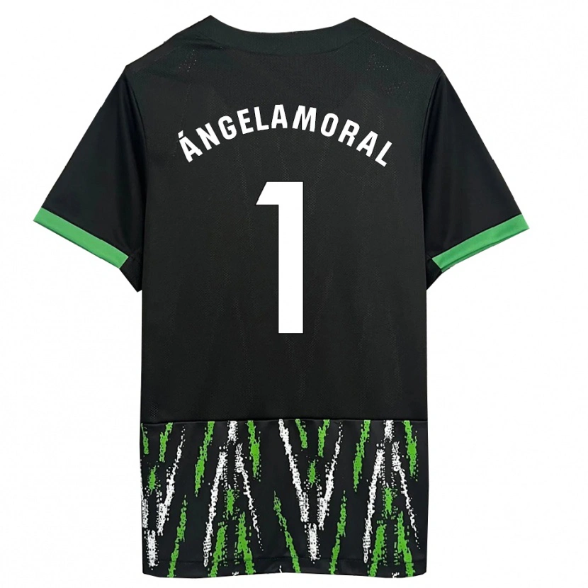 Danxen Kinder Ángela Moral Ferrer #1 Schwarz Grün Auswärtstrikot Trikot 2025/26 T-Shirt Österreich