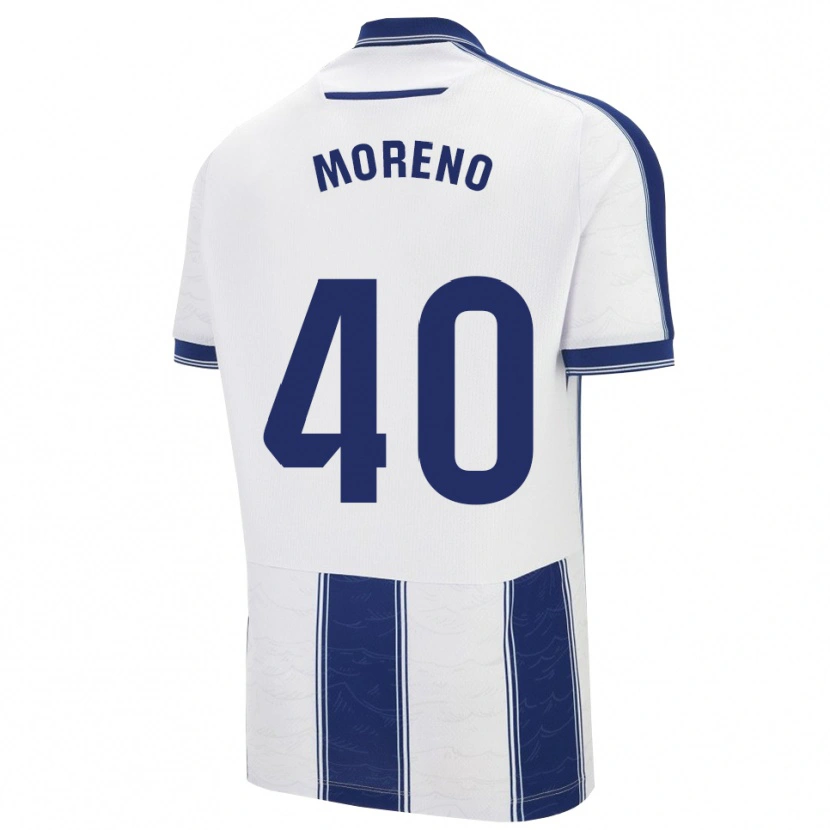 Danxen Kinder Matías Moreno #40 Marine Weiß Auswärtstrikot Trikot 2025/26 T-Shirt Österreich