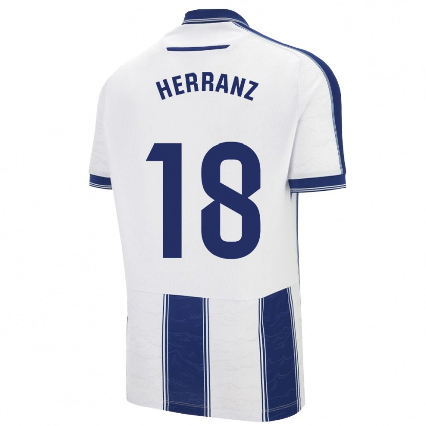 Danxen Kinder Alejandro Herranz #18 Marine Weiß Auswärtstrikot Trikot 2025/26 T-Shirt Österreich