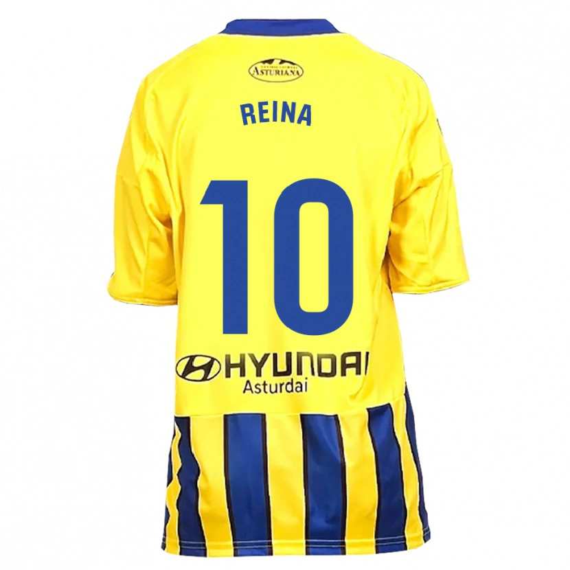 Danxen Kinder Alberto Reina #10 Gelb Blau Auswärtstrikot Trikot 2025/26 T-Shirt Österreich