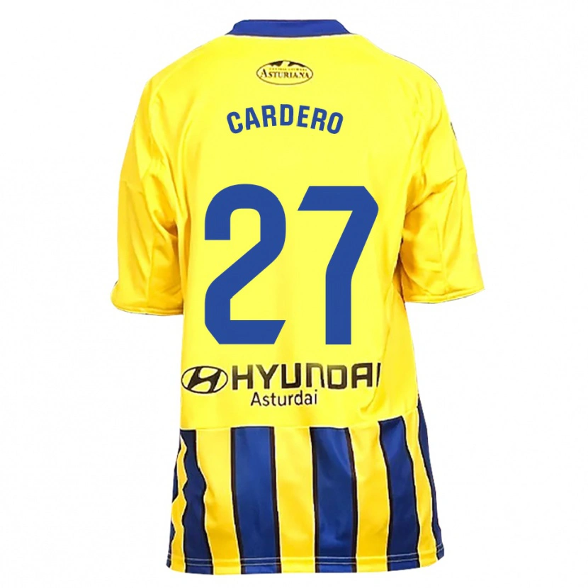 Danxen Kinder Álex Cardero #27 Gelb Blau Auswärtstrikot Trikot 2025/26 T-Shirt Österreich