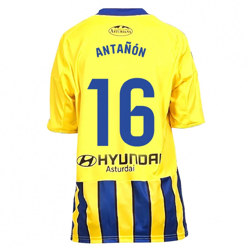 Danxen Kinder Lucas Antañón #16 Gelb Blau Auswärtstrikot Trikot 2025/26 T-Shirt Österreich