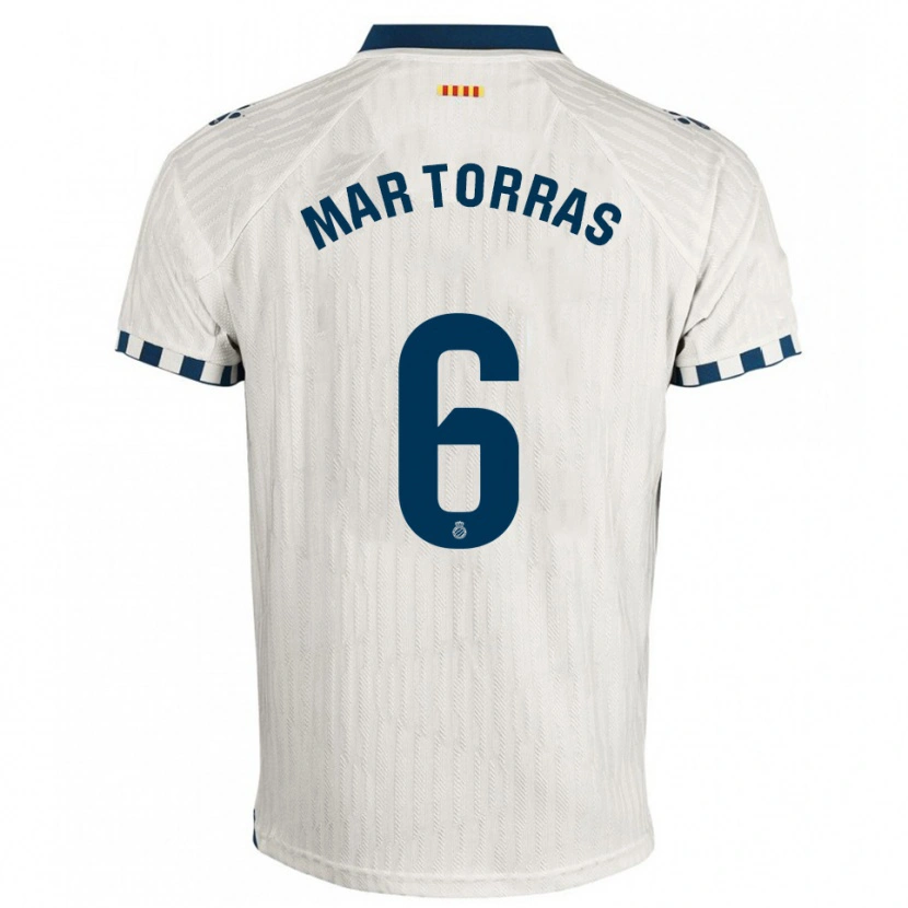 Danxen Kinder Mar Torrás De Fortuny #6 Weiß Blau Auswärtstrikot Trikot 2025/26 T-Shirt Österreich