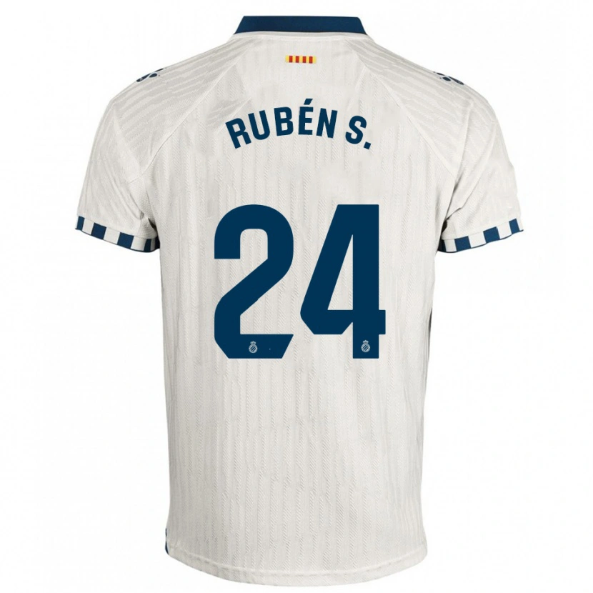Danxen Kinder Rubén Sánchez #24 Weiß Blau Auswärtstrikot Trikot 2025/26 T-Shirt Österreich