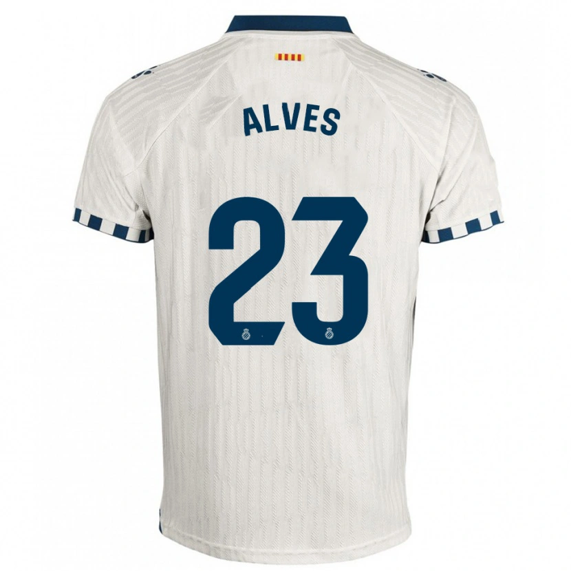 Danxen Kinder Lucas Alves #23 Weiß Blau Auswärtstrikot Trikot 2025/26 T-Shirt Österreich
