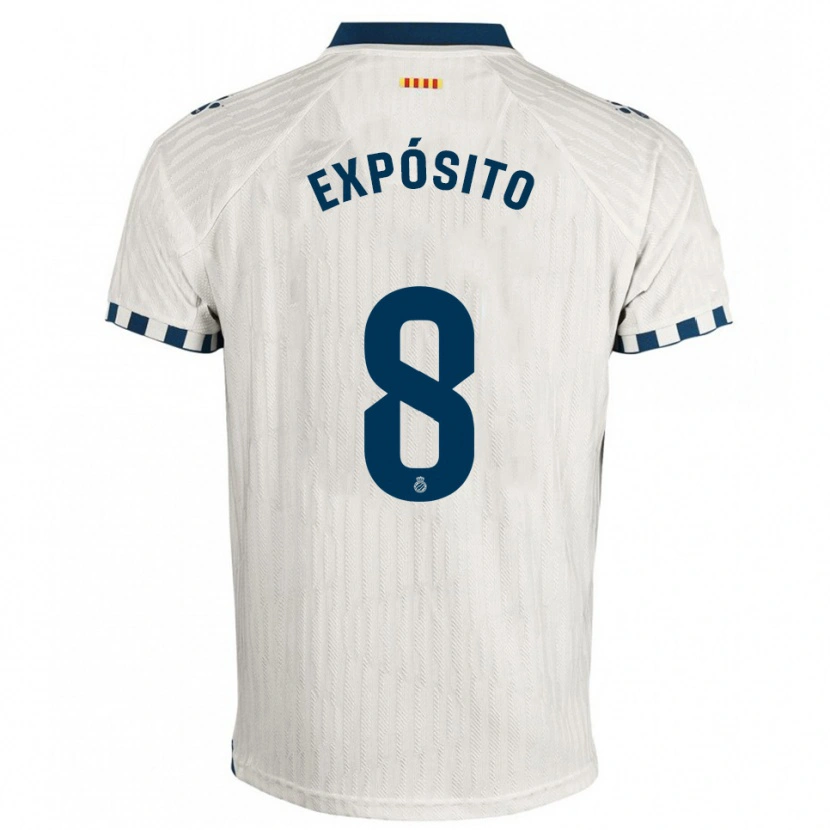 Danxen Kinder Edu Expósito #8 Weiß Blau Auswärtstrikot Trikot 2025/26 T-Shirt Österreich