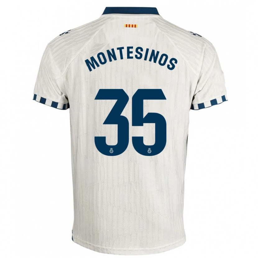 Danxen Kinder Pol Montesinos #35 Weiß Blau Auswärtstrikot Trikot 2025/26 T-Shirt Österreich