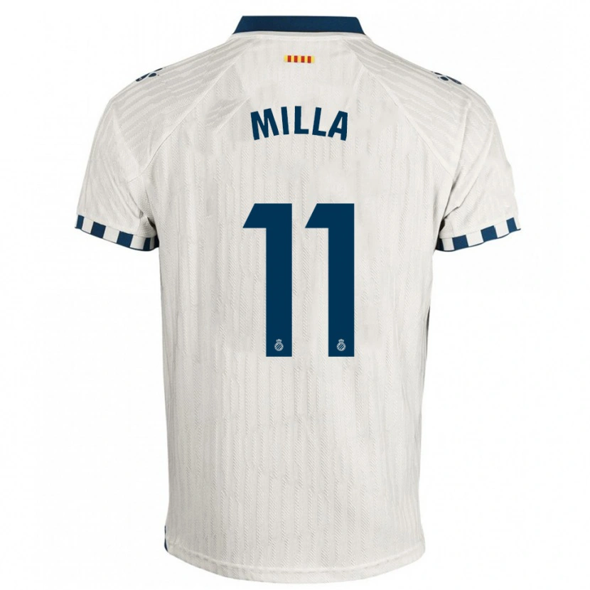 Danxen Kinder Pere Milla #11 Weiß Blau Auswärtstrikot Trikot 2025/26 T-Shirt Österreich