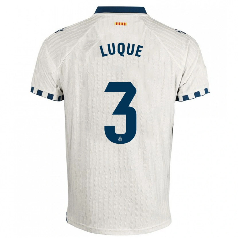 Danxen Kinder Gerard Luque #3 Weiß Blau Auswärtstrikot Trikot 2025/26 T-Shirt Österreich