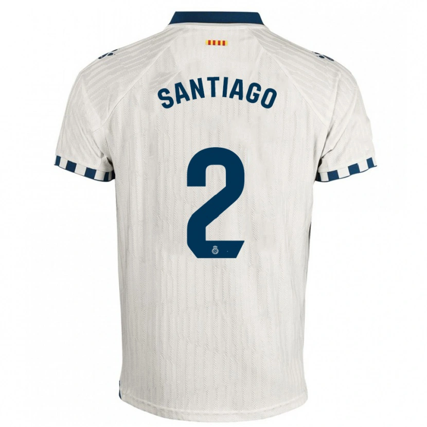 Danxen Kinder David Santiago #2 Weiß Blau Auswärtstrikot Trikot 2025/26 T-Shirt Österreich