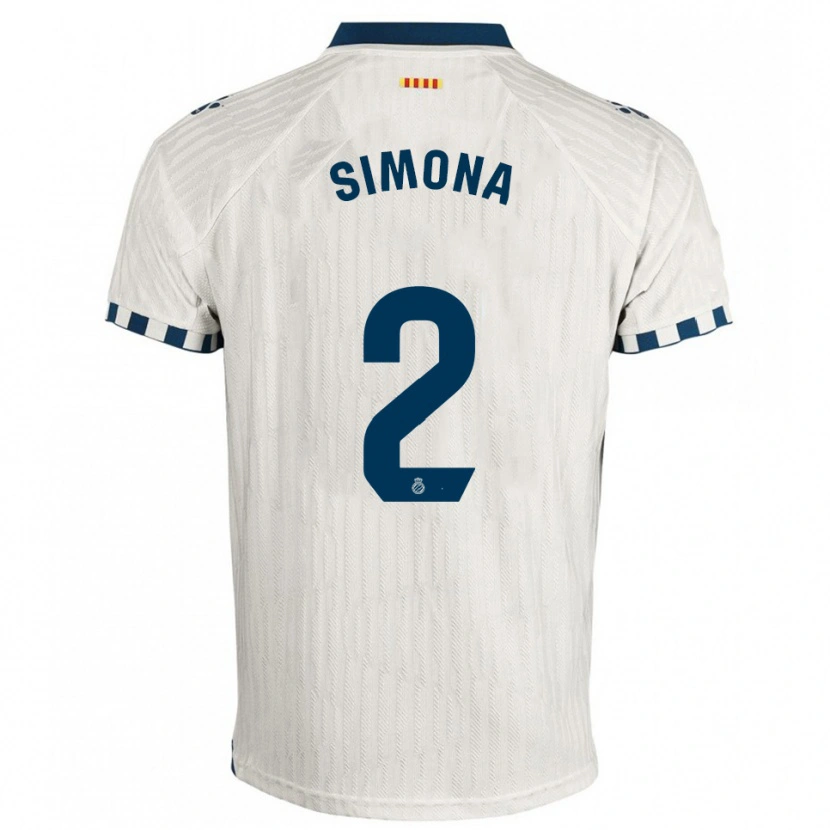 Danxen Kinder Estefanía Botero Granda #2 Weiß Blau Auswärtstrikot Trikot 2025/26 T-Shirt Österreich