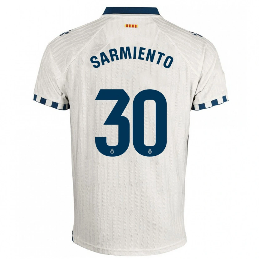 Danxen Kinder Izan Sarmiento #30 Weiß Blau Auswärtstrikot Trikot 2025/26 T-Shirt Österreich