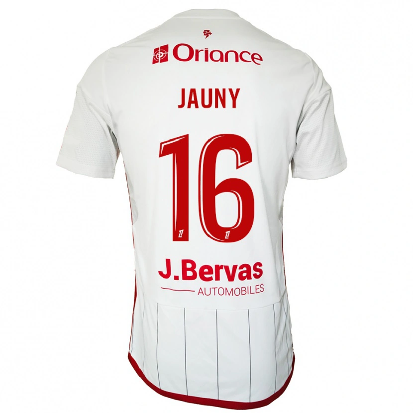 Danxen Kinder Noah Jauny #16 Weiß Rot Auswärtstrikot Trikot 2025/26 T-Shirt Österreich