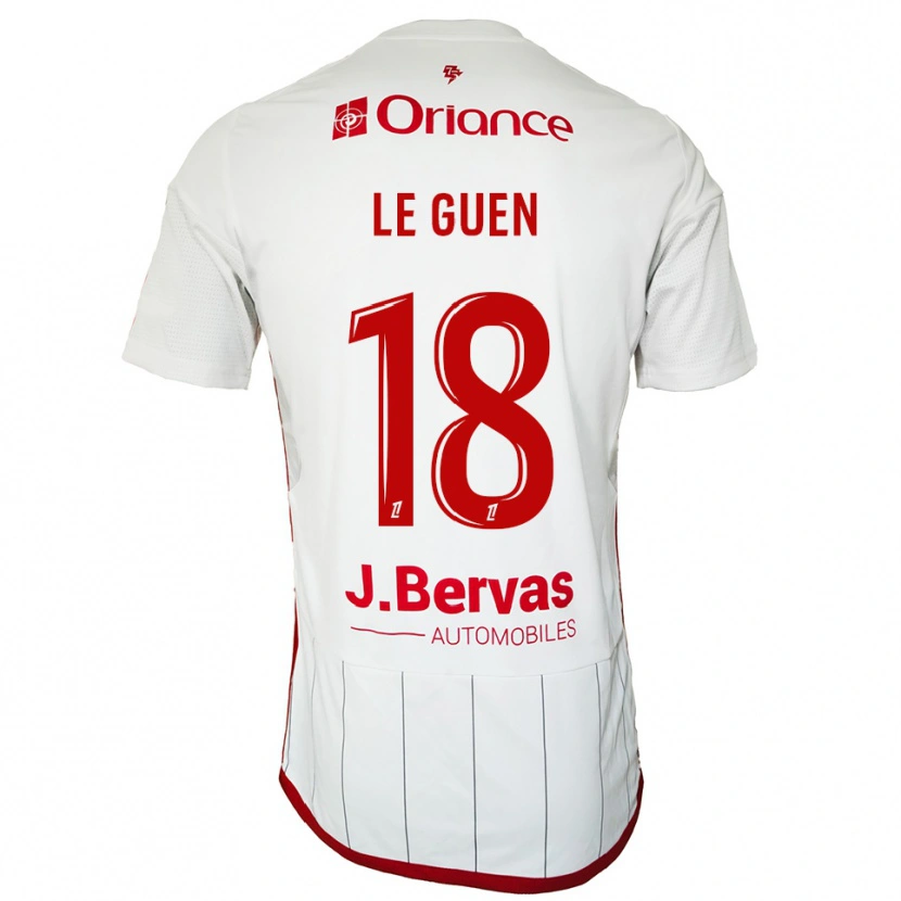 Danxen Kinder Raphaël Le Guen #18 Weiß Rot Auswärtstrikot Trikot 2025/26 T-Shirt Österreich