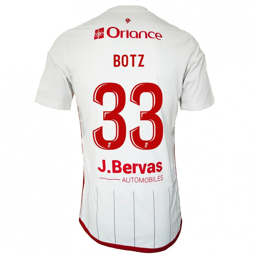 Danxen Kinder Léo Botz #33 Weiß Rot Auswärtstrikot Trikot 2025/26 T-Shirt Österreich