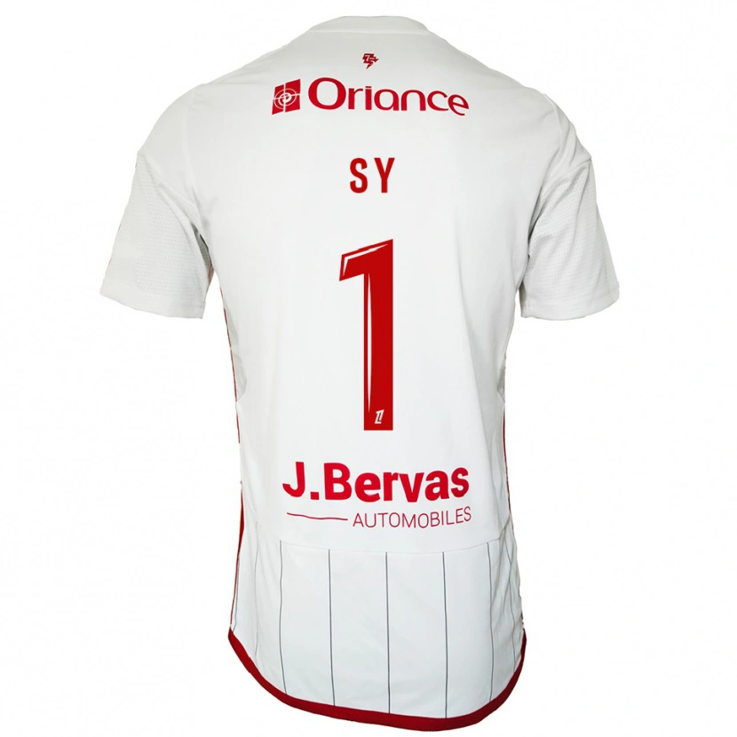 Danxen Kinder Seydou Sy #1 Weiß Rot Auswärtstrikot Trikot 2025/26 T-Shirt Österreich