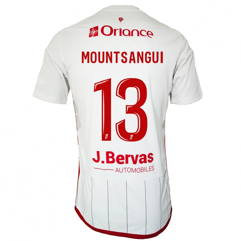 Danxen Kinder Warren Mountsangui #13 Weiß Rot Auswärtstrikot Trikot 2025/26 T-Shirt Österreich