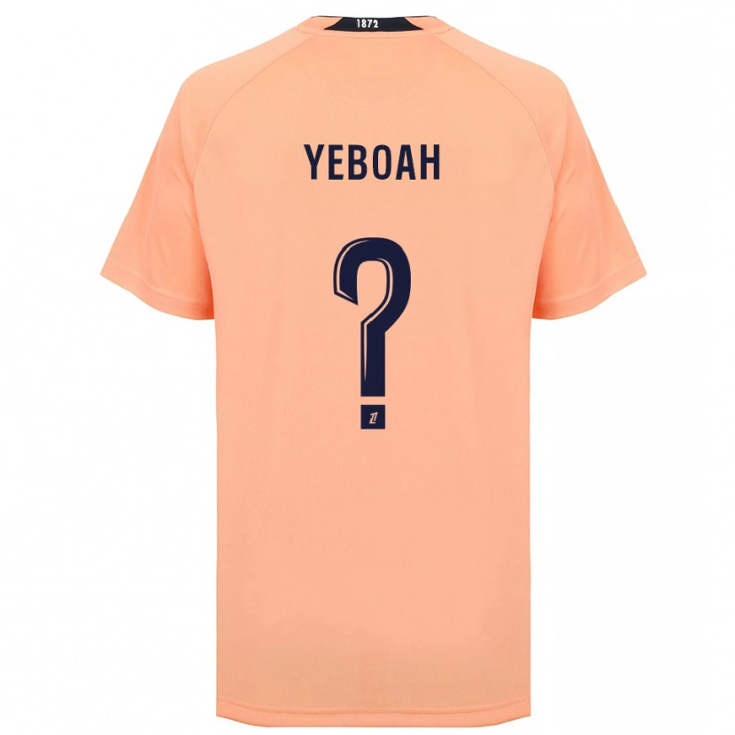 Danxen Kinder Ananée Yeboah #0 Orange Marineblau Auswärtstrikot Trikot 2025/26 T-Shirt Österreich