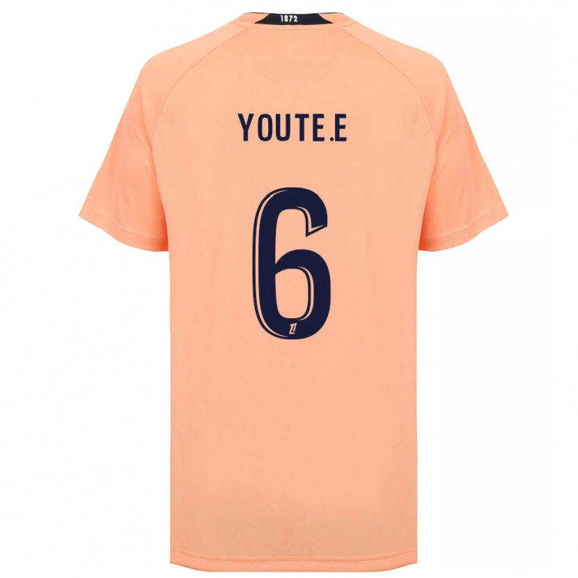 Danxen Kinder Étienne Youté Kinkoué #6 Orange Marineblau Auswärtstrikot Trikot 2025/26 T-Shirt Österreich