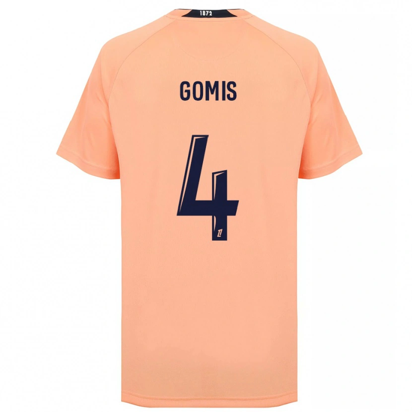 Danxen Kinder Georges Gomis #4 Orange Marineblau Auswärtstrikot Trikot 2025/26 T-Shirt Österreich