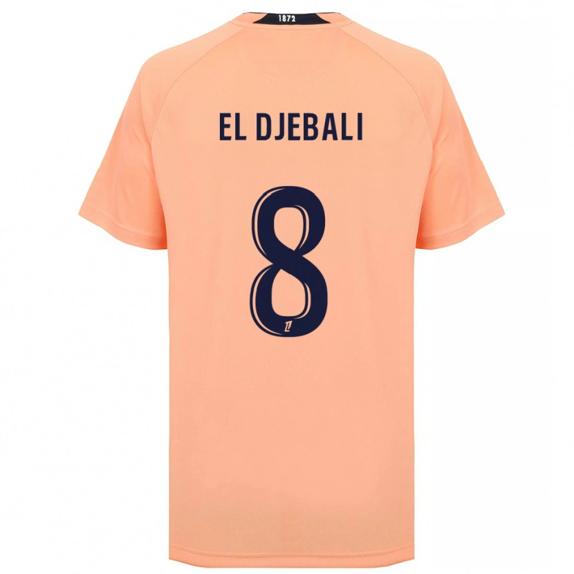 Danxen Kinder Rayan El Djebali #8 Orange Marineblau Auswärtstrikot Trikot 2025/26 T-Shirt Österreich