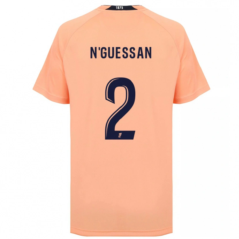 Danxen Kinder Jean-Baptiste N'guessan #2 Orange Marineblau Auswärtstrikot Trikot 2025/26 T-Shirt Österreich