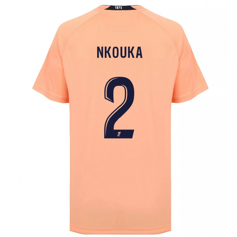 Danxen Kinder Ethan Nkouka #2 Orange Marineblau Auswärtstrikot Trikot 2025/26 T-Shirt Österreich