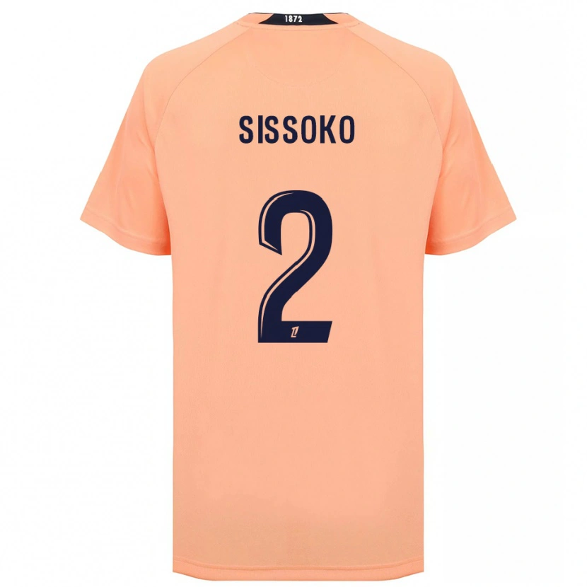 Danxen Kinder Mustapha Sissoko #2 Orange Marineblau Auswärtstrikot Trikot 2025/26 T-Shirt Österreich