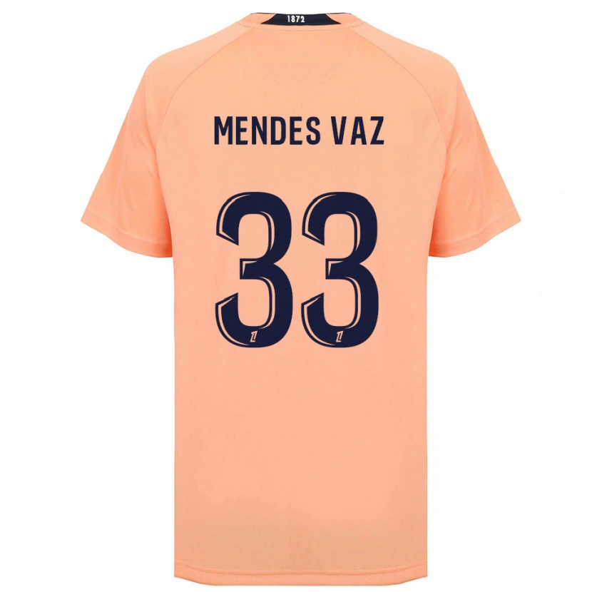 Danxen Kinder Hernâni Mendes Vaz #33 Orange Marineblau Auswärtstrikot Trikot 2025/26 T-Shirt Österreich