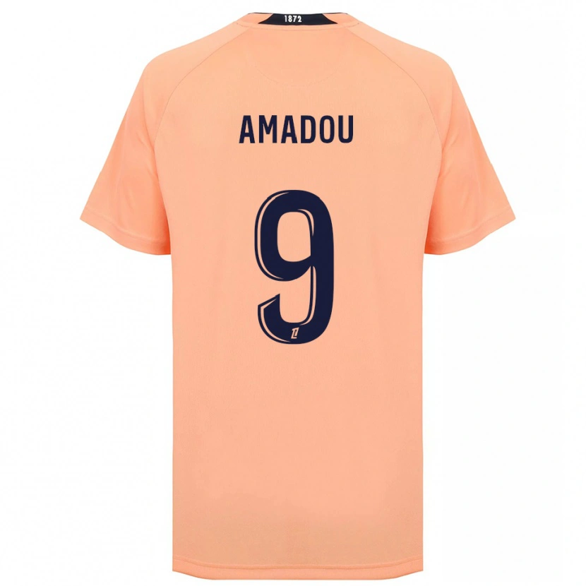 Danxen Kinder Mansour Amadou #9 Orange Marineblau Auswärtstrikot Trikot 2025/26 T-Shirt Österreich