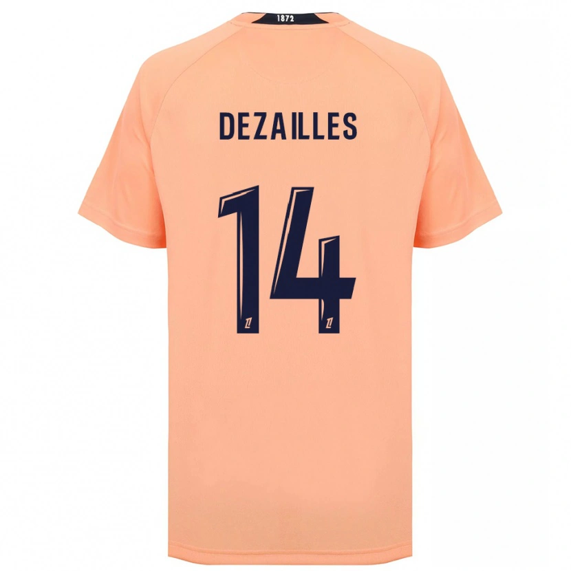 Danxen Kinder Arsène Dezailles #14 Orange Marineblau Auswärtstrikot Trikot 2025/26 T-Shirt Österreich