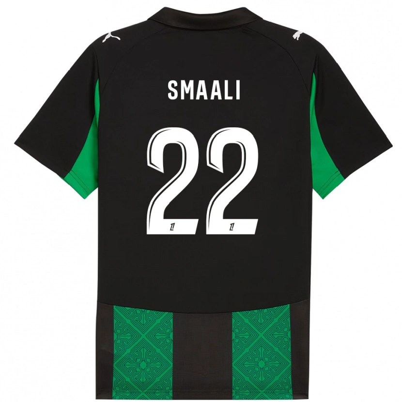 Danxen Kinder Emma Smaali #22 Schwarz Grün Auswärtstrikot Trikot 2025/26 T-Shirt Österreich