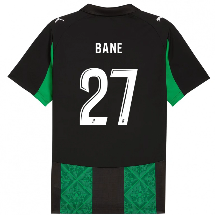 Danxen Kinder Sidi Bane #27 Schwarz Grün Auswärtstrikot Trikot 2025/26 T-Shirt Österreich