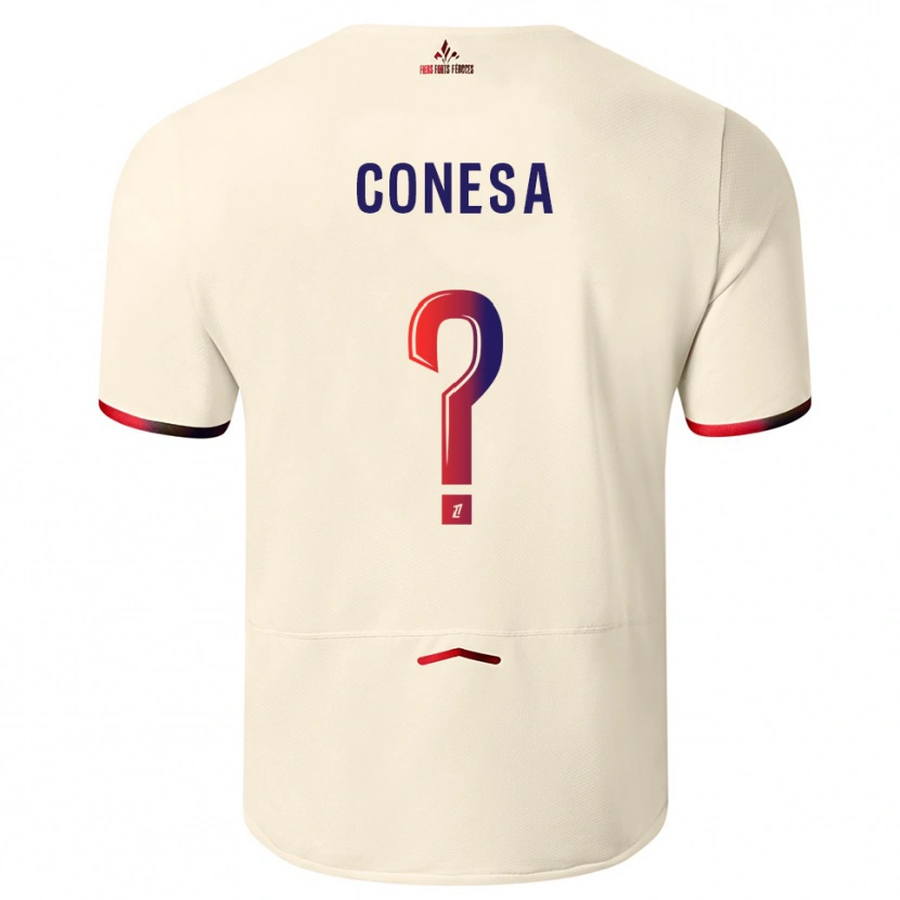 Danxen Kinder Anna Conesa #0 Cremeweiß Rot Auswärtstrikot Trikot 2025/26 T-Shirt Österreich