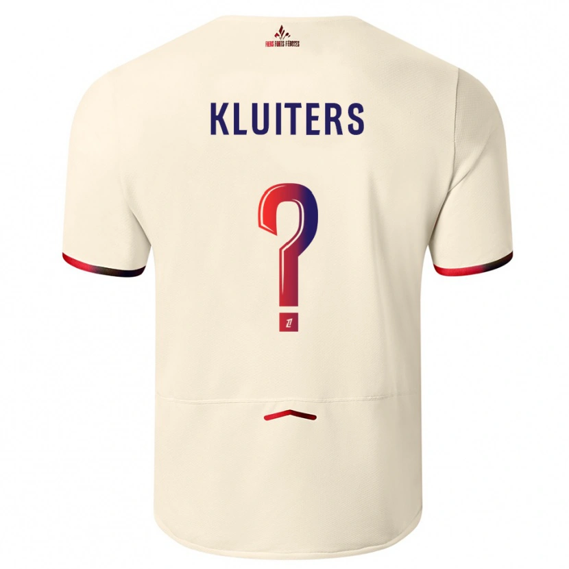 Danxen Kinder Luuk Kluiters #0 Cremeweiß Rot Auswärtstrikot Trikot 2025/26 T-Shirt Österreich