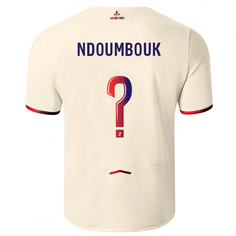 Danxen Kinder Marlyse Ngo Ndoumbouk #0 Cremeweiß Rot Auswärtstrikot Trikot 2025/26 T-Shirt Österreich