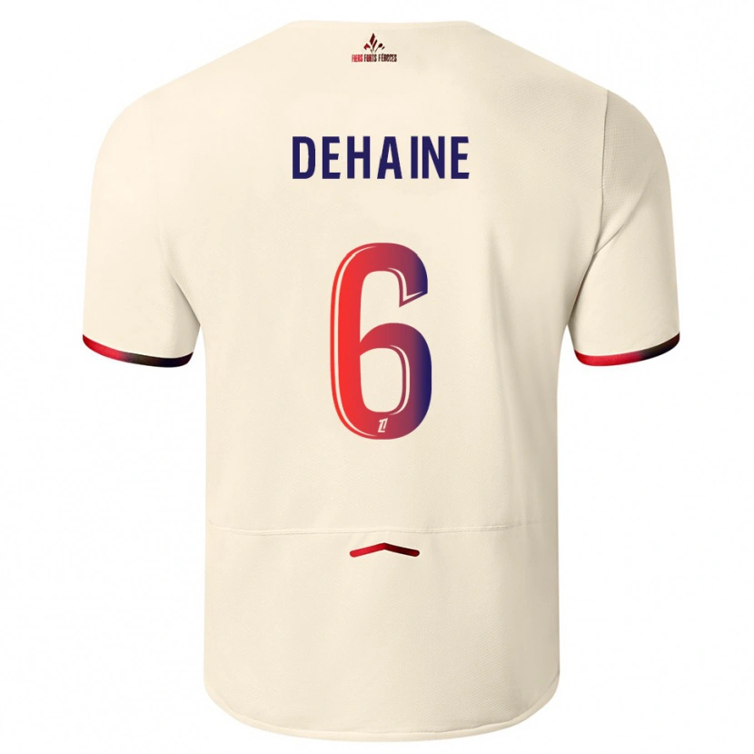 Danxen Kinder Axel Dehaine #6 Cremeweiß Rot Auswärtstrikot Trikot 2025/26 T-Shirt Österreich