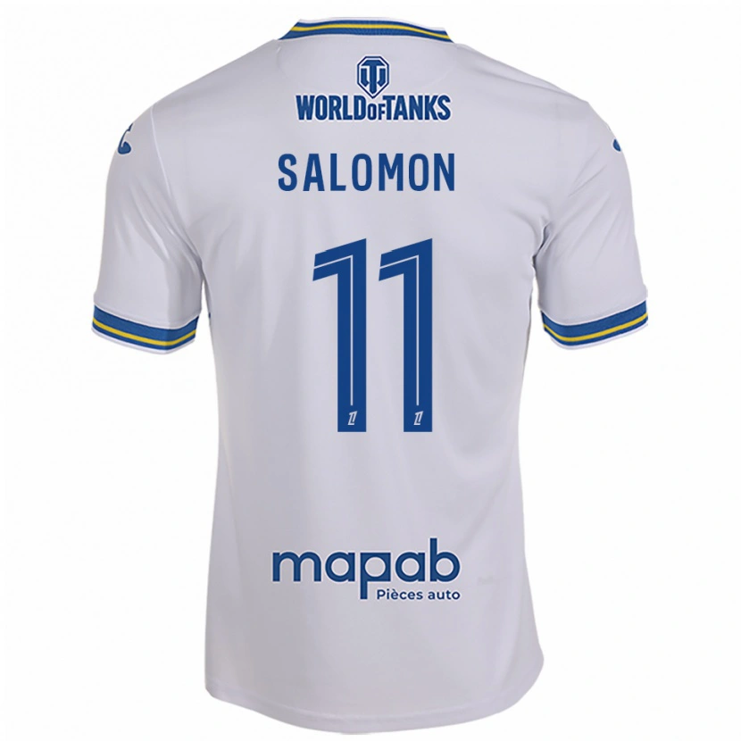 Danxen Kinder Enzo Salomon #11 Weiß Himmelblau Auswärtstrikot Trikot 2025/26 T-Shirt Österreich